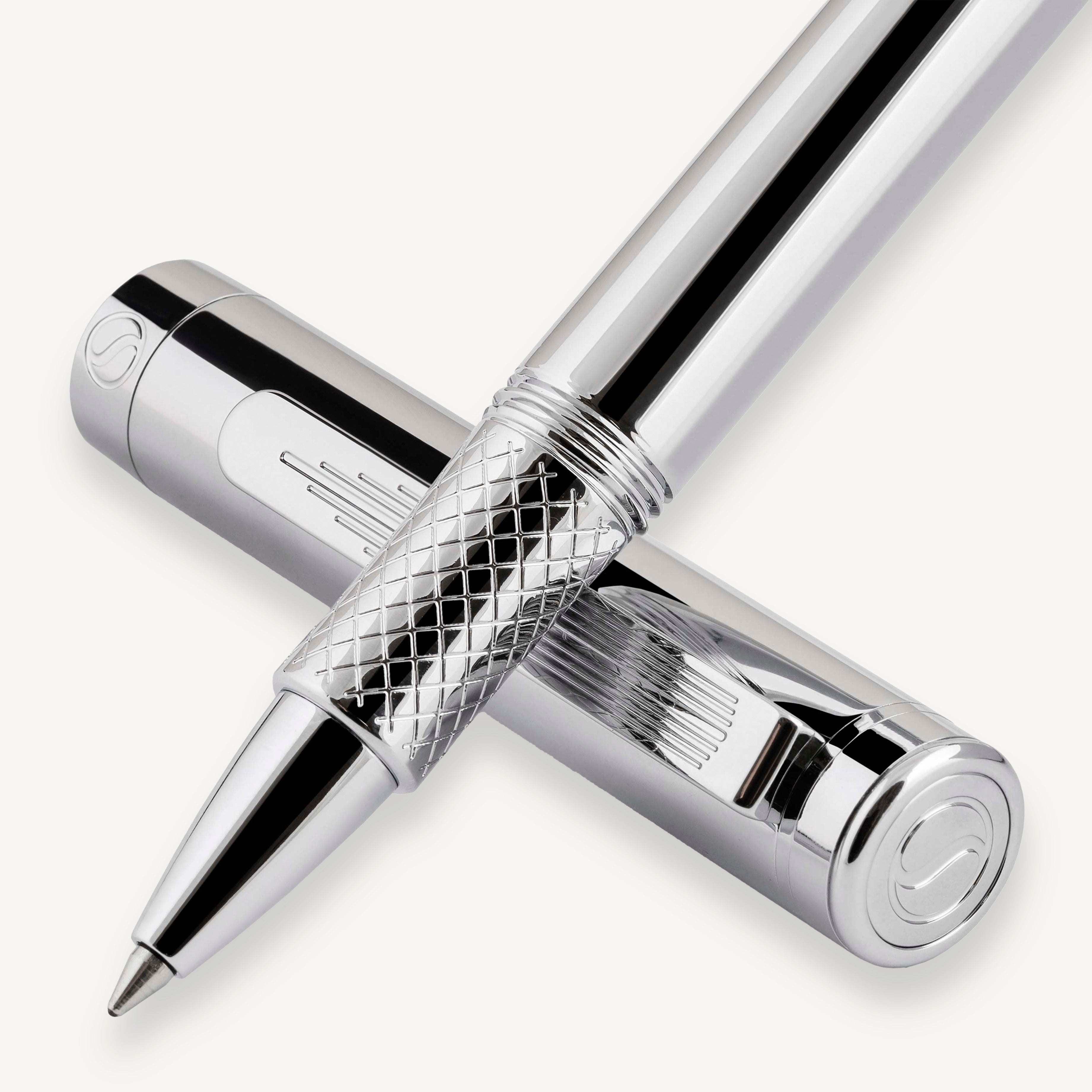 EDC Silver Chrome Rollerball Pen