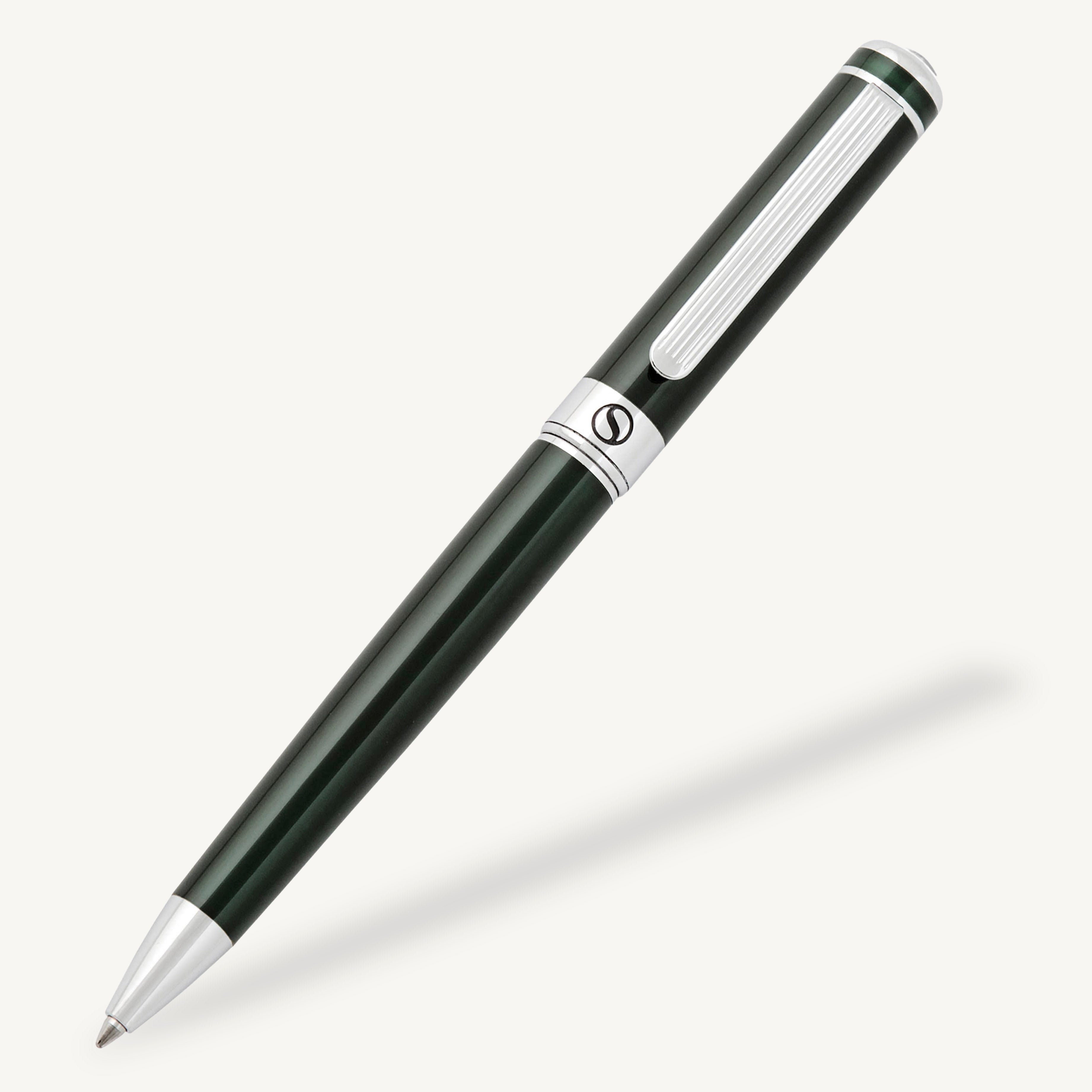 Classic Black Green Ballpoint Pen