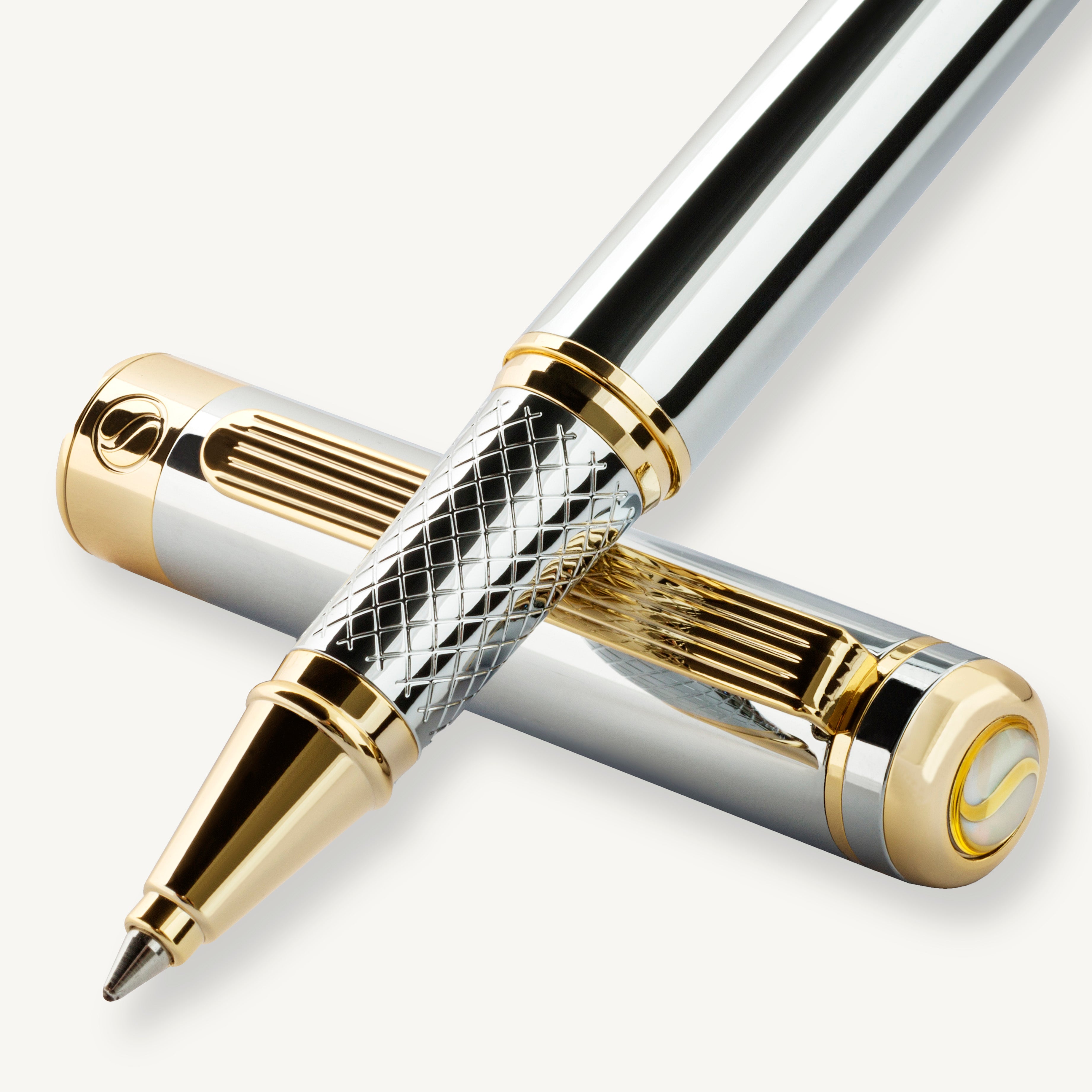 Scriveiner Classic Silver Chrome Rollerball Pen - Custom