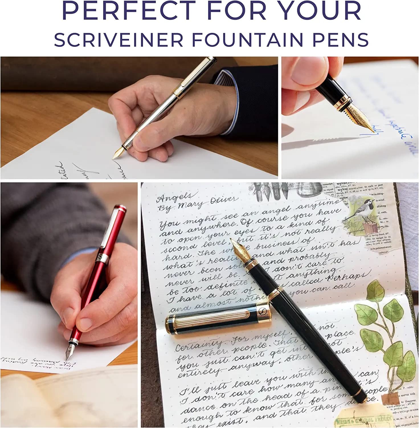 Scriveiner Black Fountain Pen Ink Cartridges