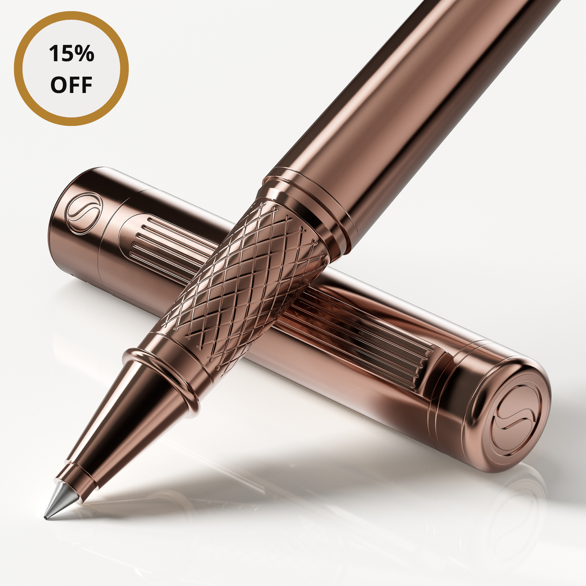 Classic Rose Gold Rollerball Pen - Special Edition