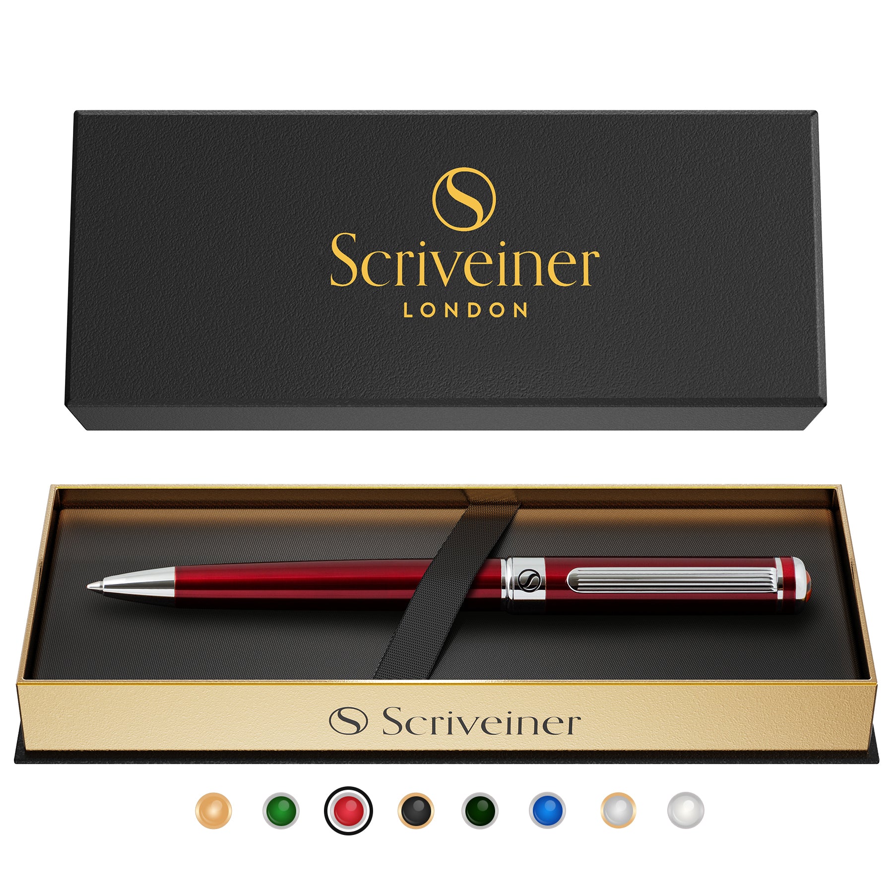 Scriveiner Classic Crimson Red ballpoint Pen