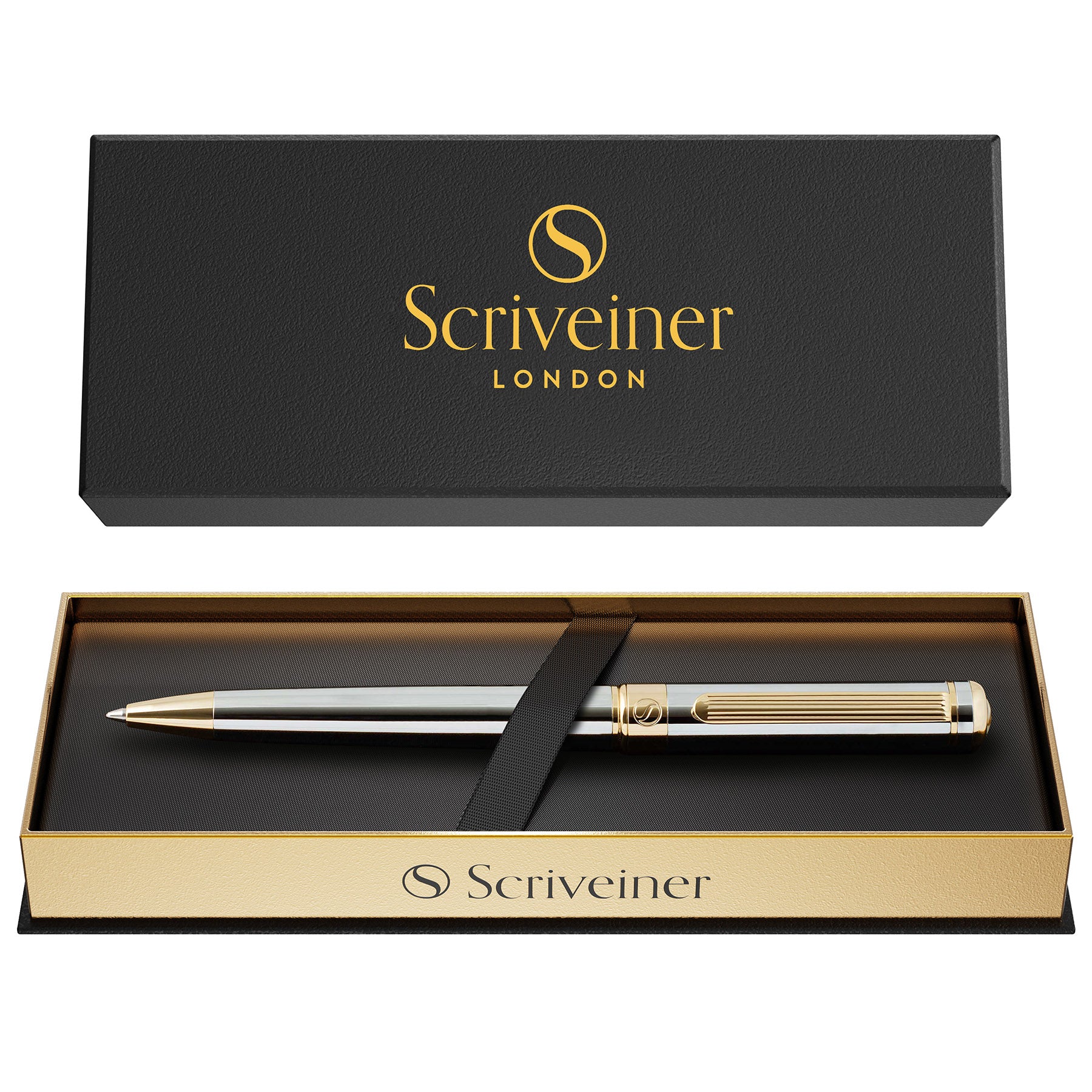 Classic Silver Chrome Ballpoint Pen