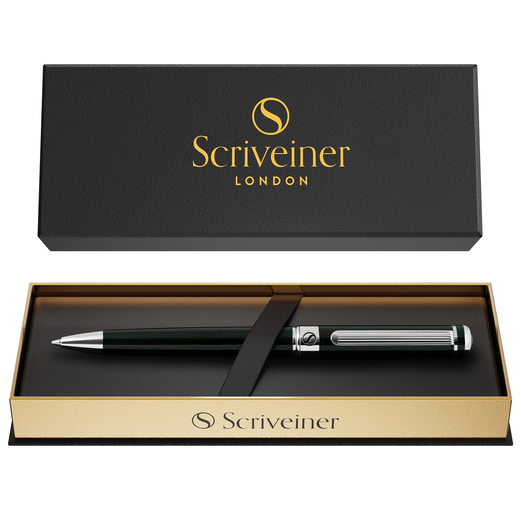 Classic Black Green Ballpoint Pen