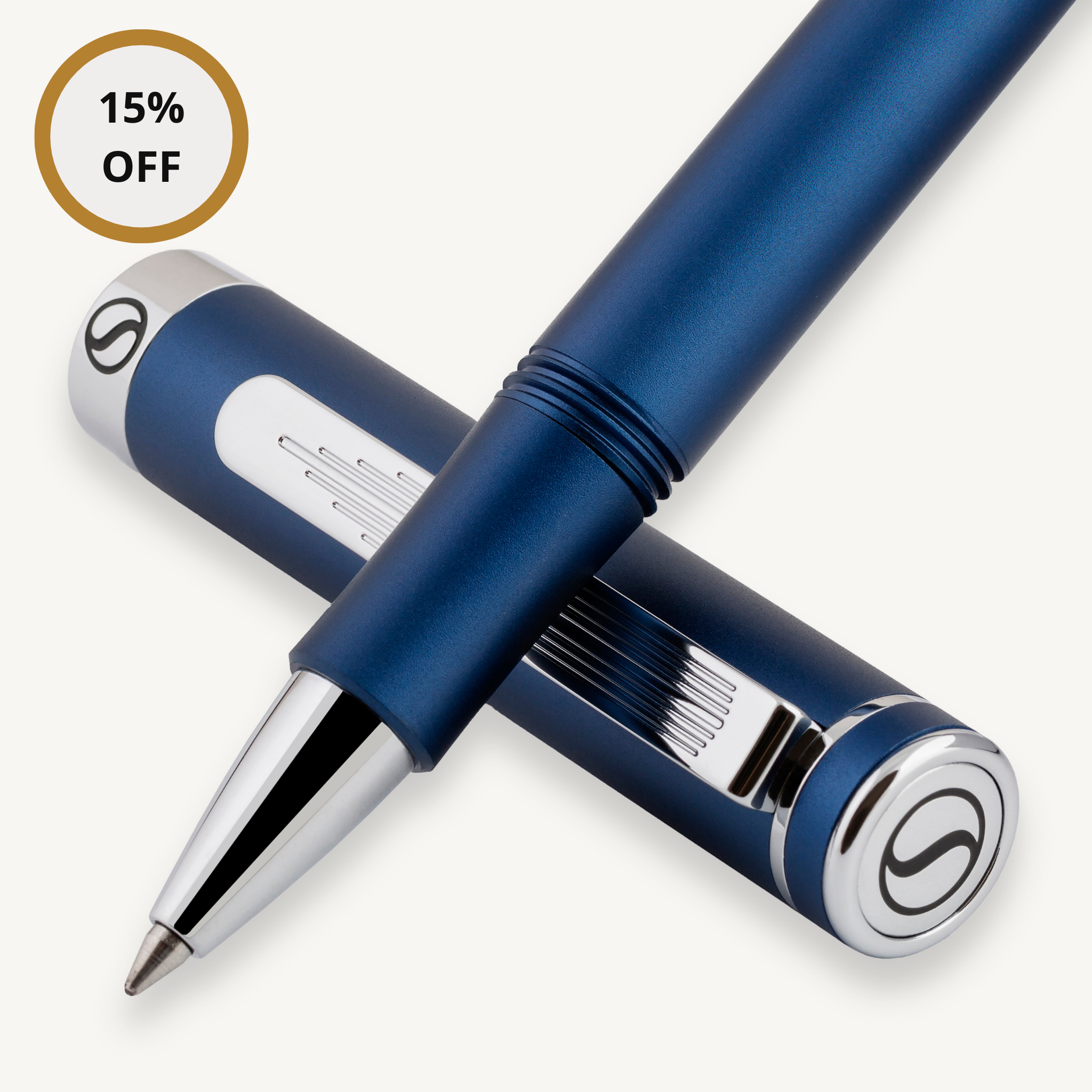 EDC Matt Blue Rollerball Pen