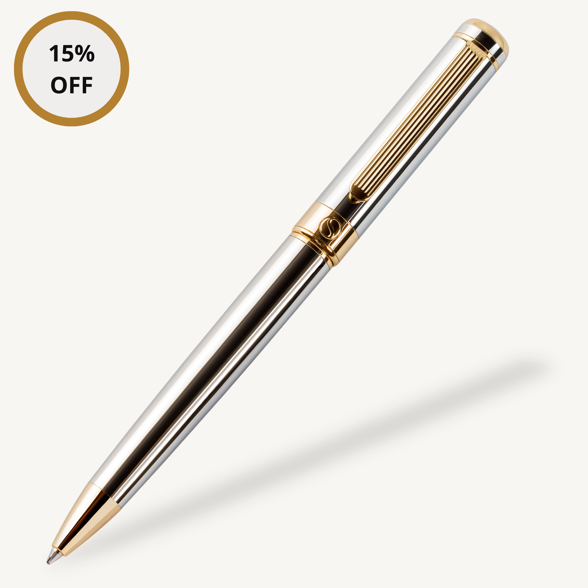 Classic Silver Chrome Ballpoint Pen