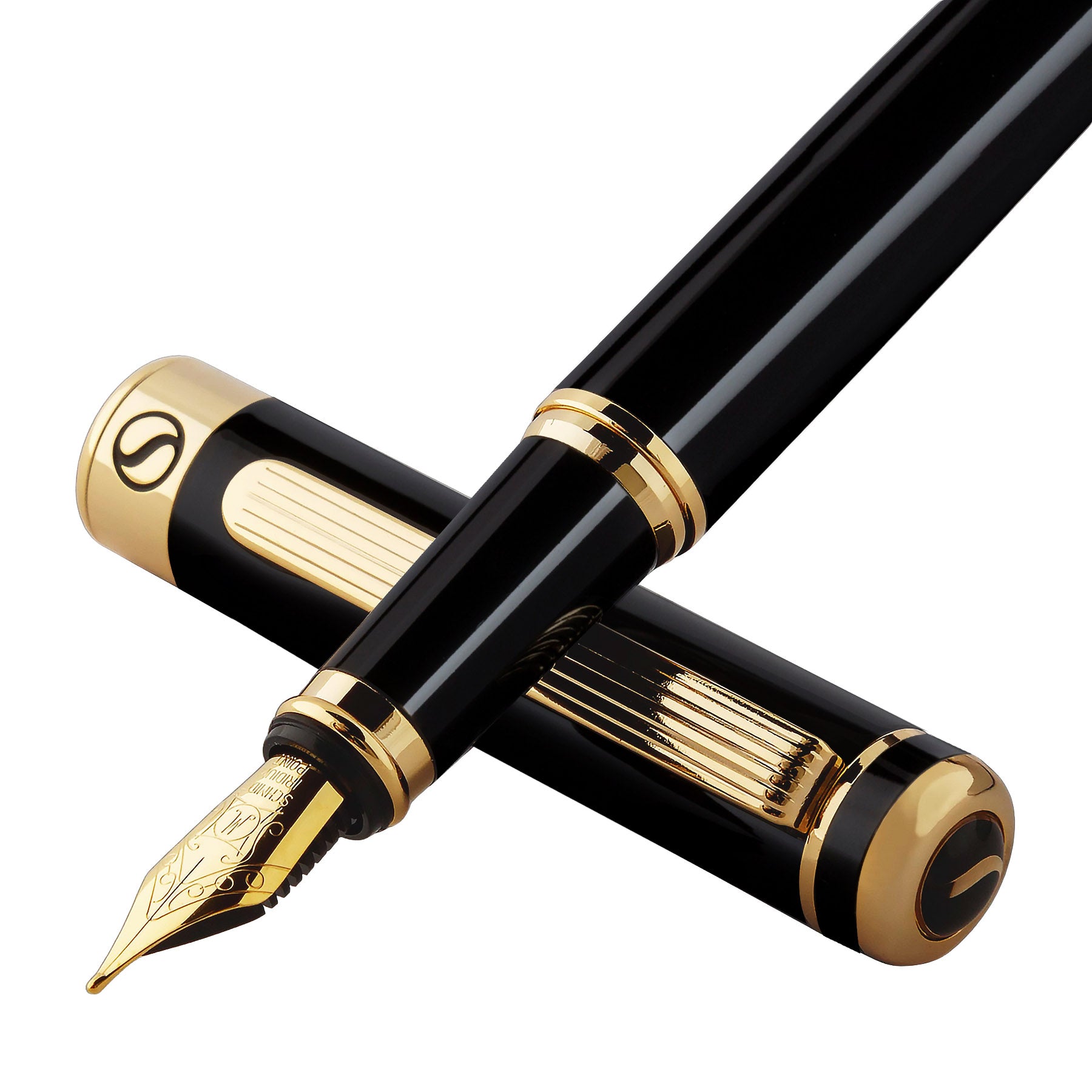 Scriveiner Classic Black Lacquer fountain Pen - Medium Nib