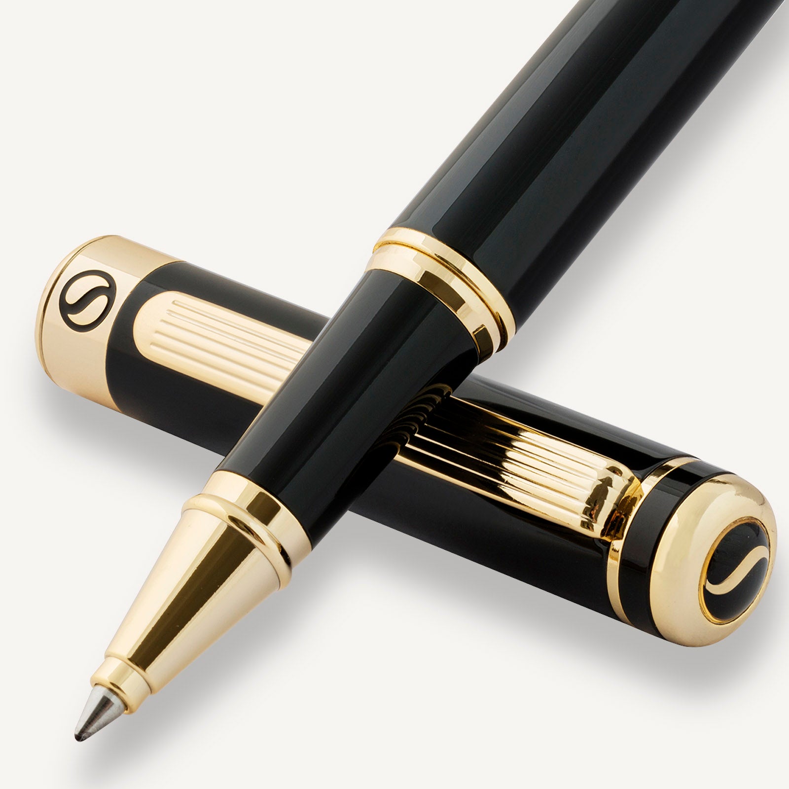 Scriveiner Classic Black Lacquer Rollerball Pen