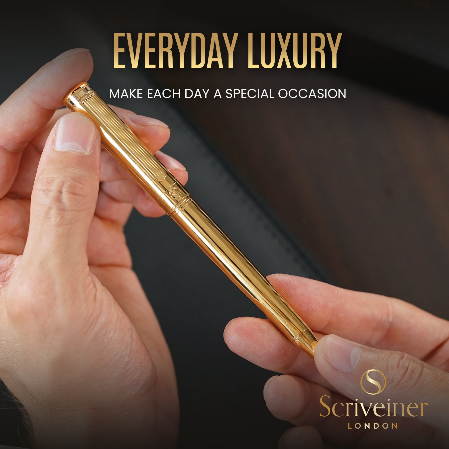 Scriveiner Classic Gold ballpoint Pen