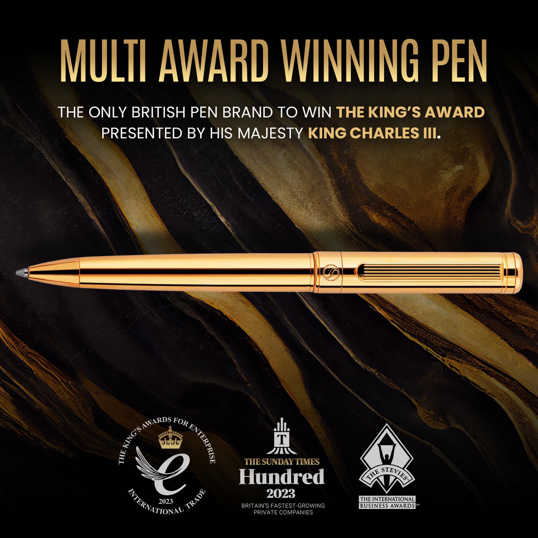 Scriveiner Classic Gold ballpoint Pen