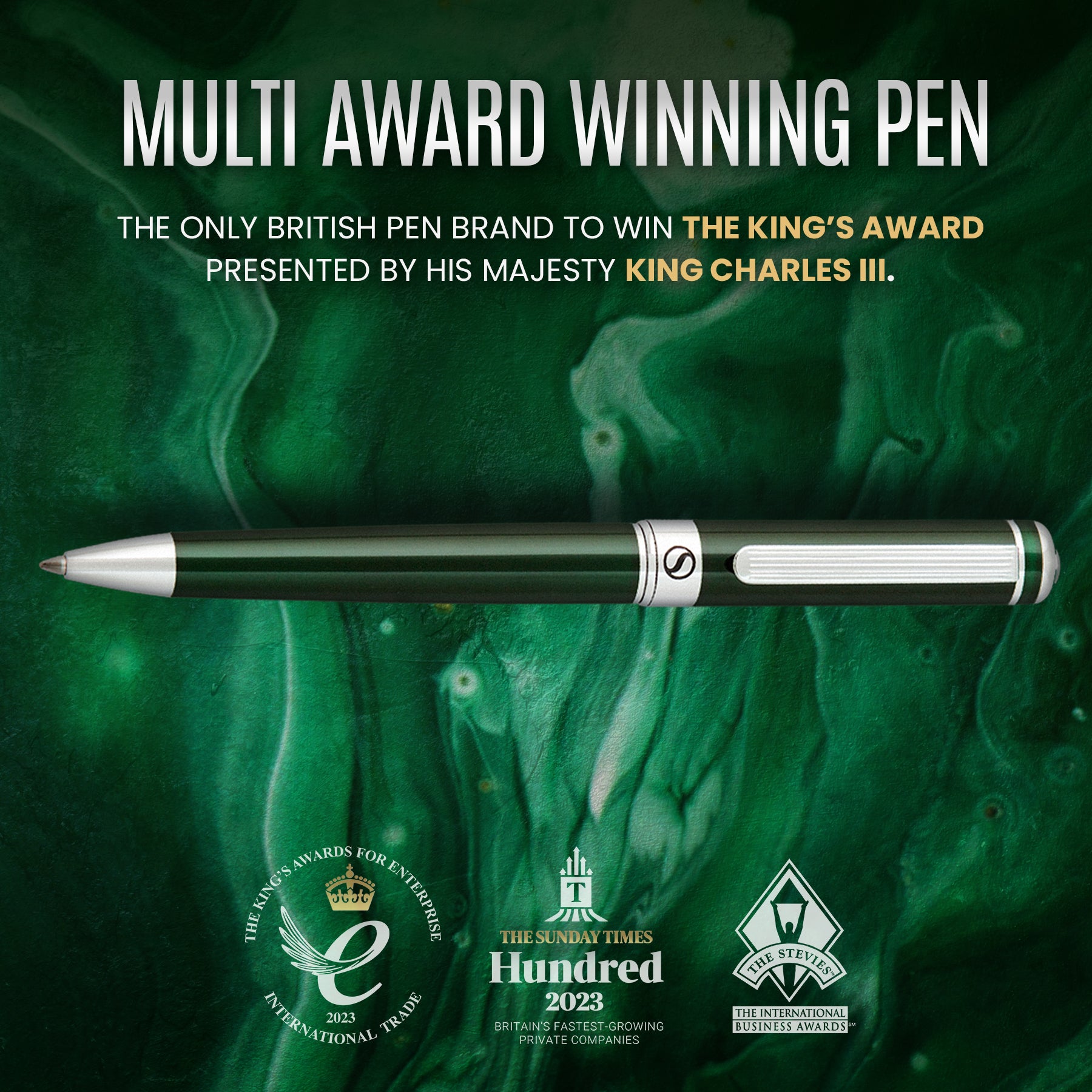 Scriveiner Classic British Racing Green ballpoint Pen